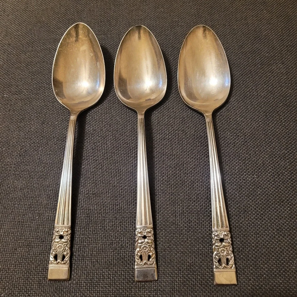 X3 Oneida Community‎ 1936 CORONATION Silverplate 8.5
